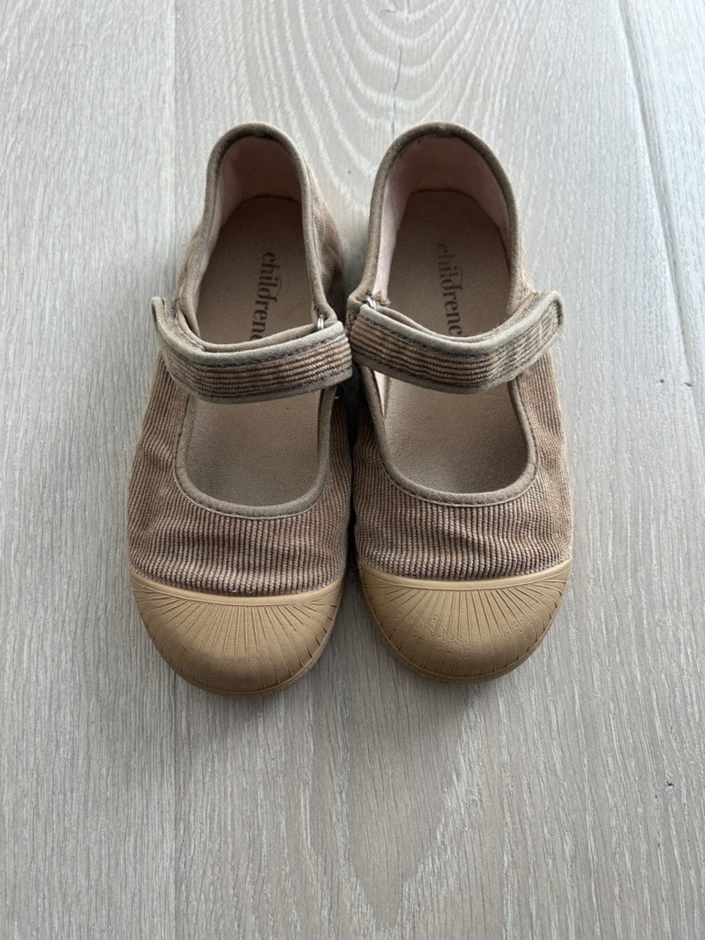 Children's Place Girls' Tan Corduroy Mary Jane Walkers